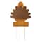 Glitzhome® 30" Thanksgiving Turkey Metal Yard Stake or Hanging Wall Décor